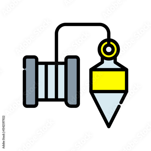 Plumb Bob lineal color icon