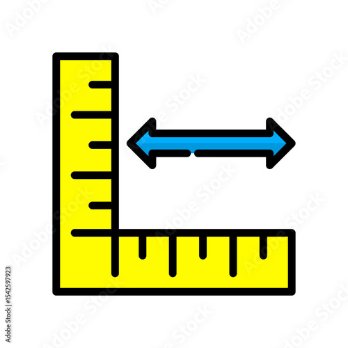 Horizontal lineal color icon