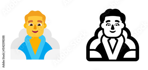 Person in Steam Bath Blue