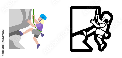 Rock Climber Purple Light