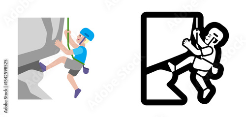 Rock Climber Blue Light