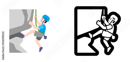 Rock Climber Blue Pale