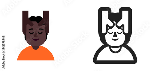 Person Getting Massage Dark Orange