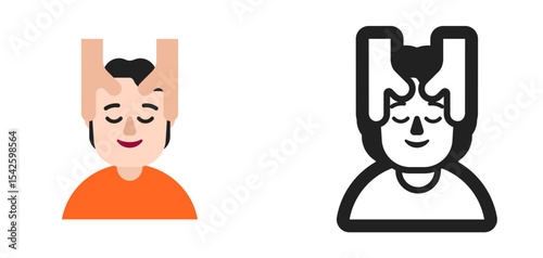 Person Getting Massage Pale Orange