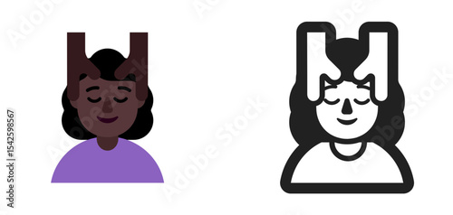 Person Getting Massage Dark Purple