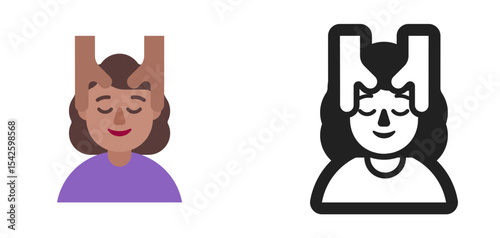 Person Getting Massage Medium Purple