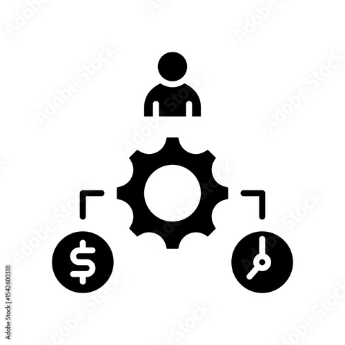 Resource Management glyph icon