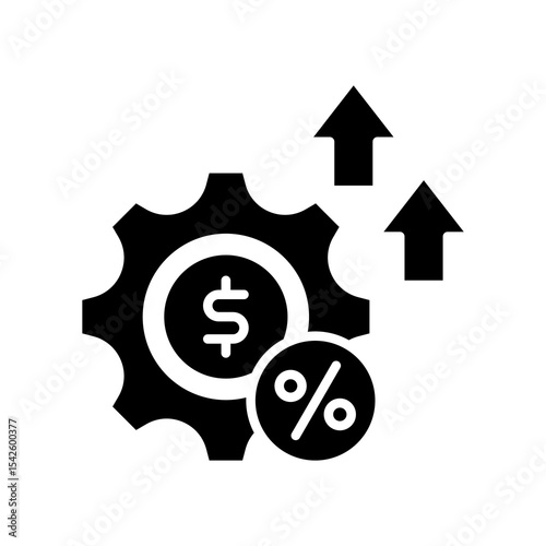 Efficiency Ratio glyph icon
