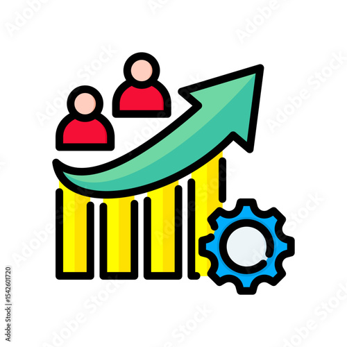Productivity lineal color icon