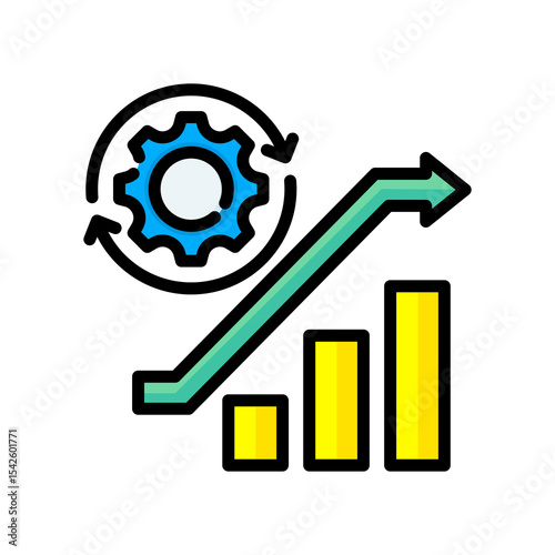 Process Improvement lineal color icon