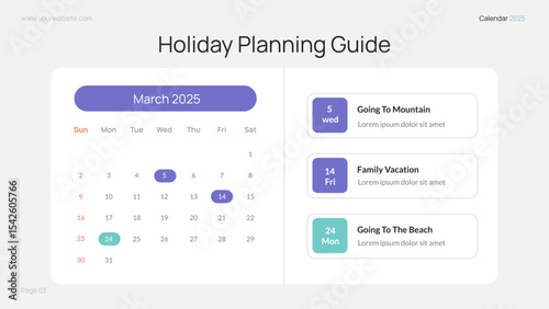 2025 Calendar Holiday Planning Guide Infographic
