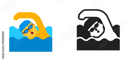 Swimmer Blue