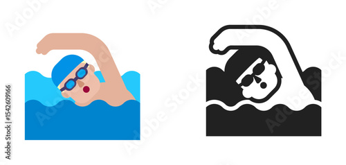 Swimmer Light Blue