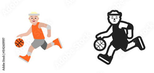 Basketball Player Light Orange