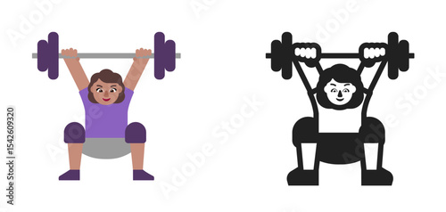 Weight Lifter Medium Purple