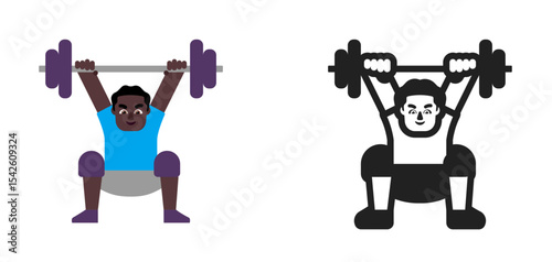 Weight Lifter Dark Blue