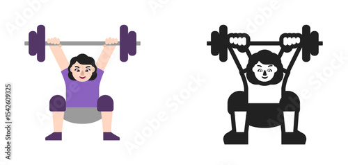 Weight Lifter Pale Purple
