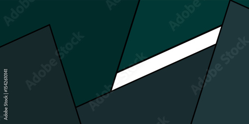 Dark green abstract background with gold lines and shadow. Geometric shape overlap layers. Transparent squares. Modern luxury rounded squares graphic pattern banner template design