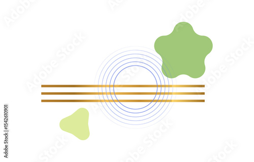 Recolorable geometric design elements, Contemporary Shapes and lines, Earthy Tones