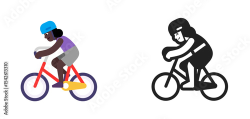 Cyclist Dark Purple