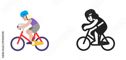 Cyclist Light Purple