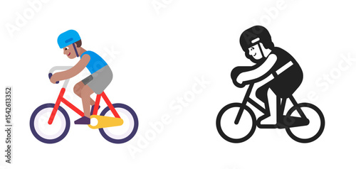 Cyclist Medium Blue