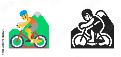 Mountain Biker Orange