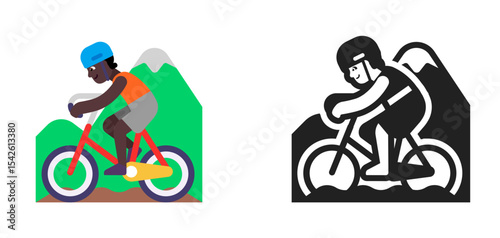Mountain Biker Dark Orange