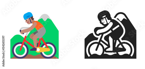 Mountain Biker Medium Orange