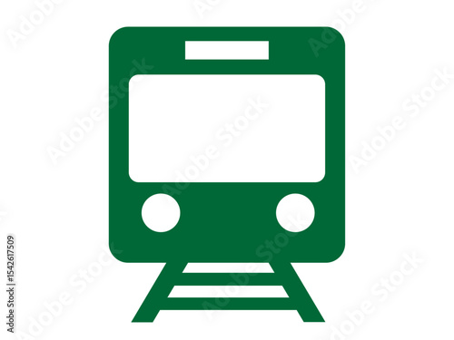 電車のアイコン（鉄道のシルエット）