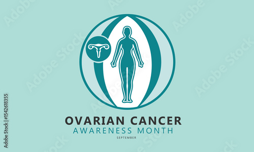 Ovarian Cancer Awareness Month. Ovarian Cancer concept Design.