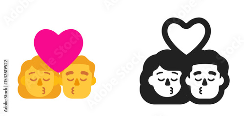 Couple with Heart Orange