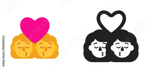 Couple with Heart Purple