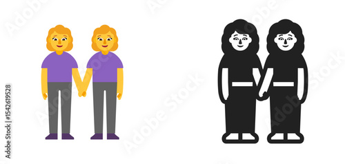 Two Women Holding Hands