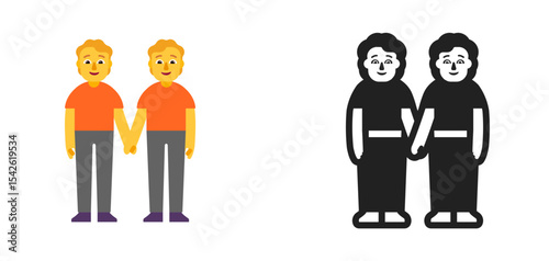 Two Men Holding Hands