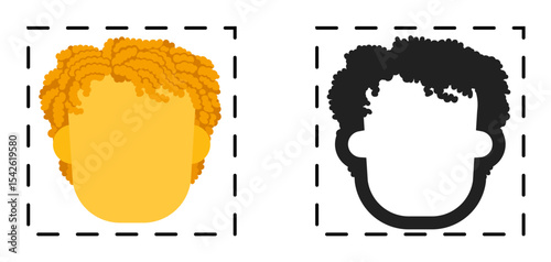 Person Outline Dashed