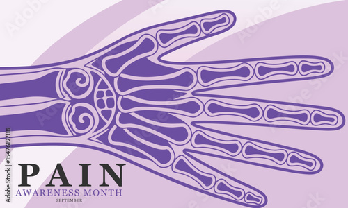Pain Awareness Month. Pain concept design.