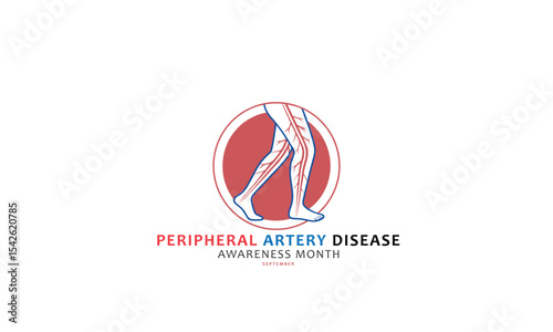 Peripheral Artery Disease Awareness Month, concept Background.