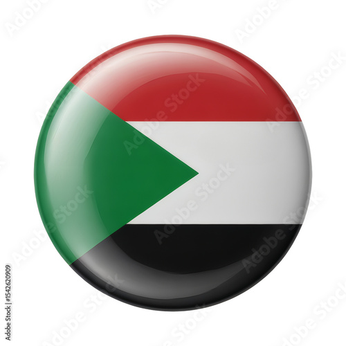 Glossy Round Sudanese Flag Pin Badge Button Design, National Symbol Free Download Glossy Round Sudanese Flag Pin Badge Button Design, National Symbol - GFXLoad