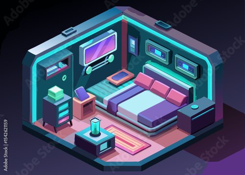 3d room vector