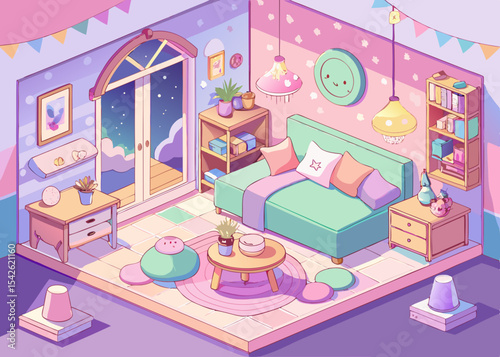 3d room vector