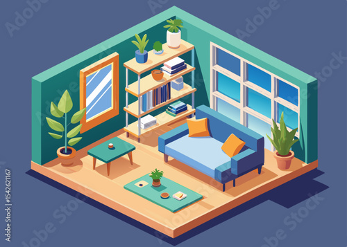 3d room vector