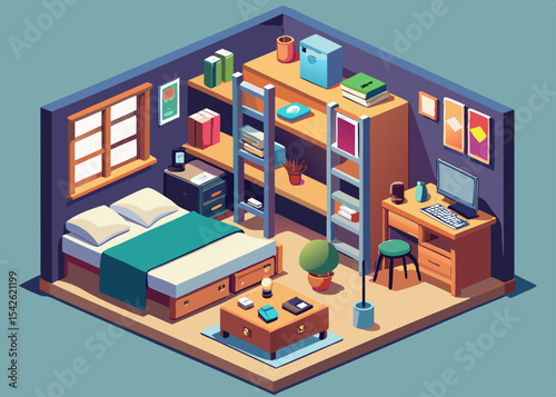3d room vector