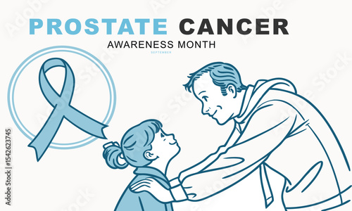 Prostate Cancer Awareness Month. Prostate cancer concept Background.