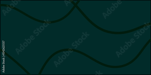Dark green abstract background with gold lines and shadow. Geometric shape overlap layers. Transparent squares. Modern luxury rounded squares graphic pattern banner template design