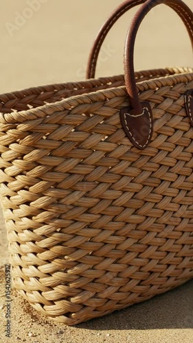 Handcrafted Woven Basket for Home Decor and Storage Solutions - Rustic Natural Materials