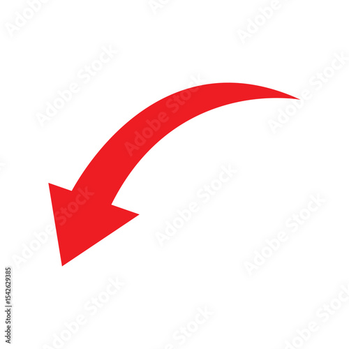 red curve arrow icon
