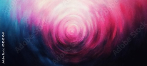 Abstract swirling vortex of vibrant pink, purple, and blue hues blending into darker shades, evoking a sense of motion and depth