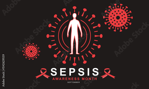 Sepsis Awareness Month. Sepsis concept Background.
