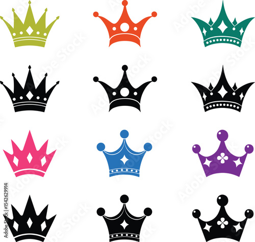Imperial Crown and Scepter Vector Illustration